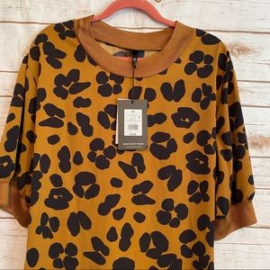 Who What Wear leopard print dress